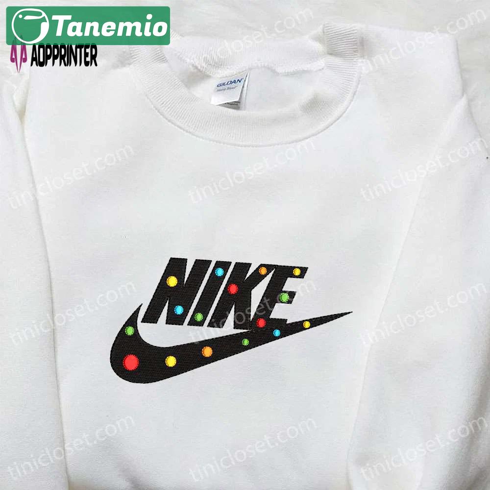Colorful nike embroidered shirt sweatshirt & custom hoodie – vibrant nike inspired designs Embroidered Shirt