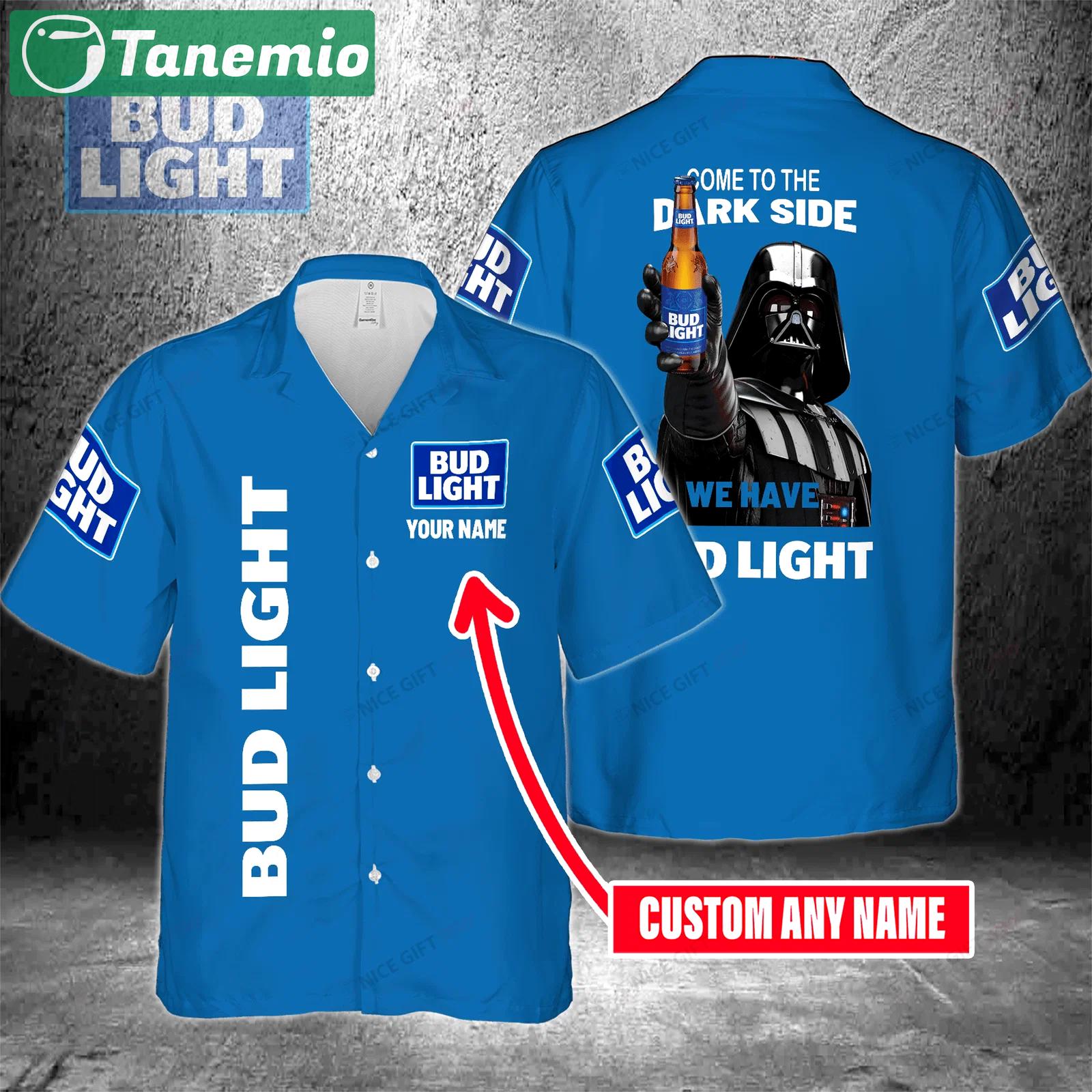 Come to the dark side we have bud light custom name  hawaiian shirt for men and women Hawaii Shirt