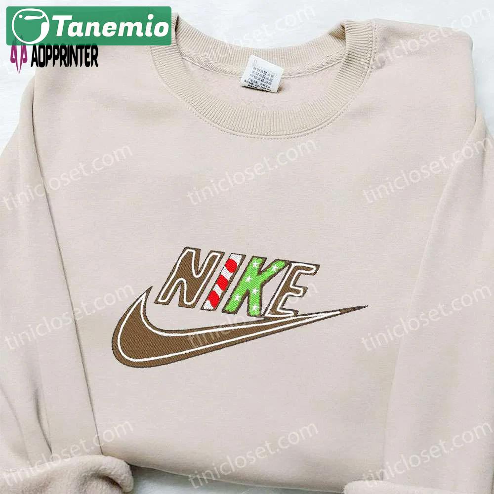Cookie christmas x nike embroidered tshirt: best holiday gift ideas Embroidered Shirt