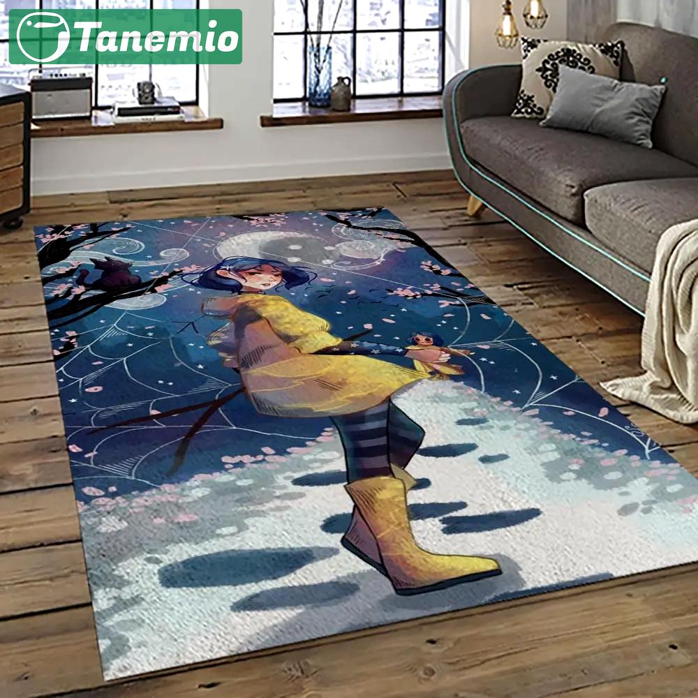 Coraline fantastic film movie carpet area rug home decor halloween gift best present for friends cr37 Rectangle Rug