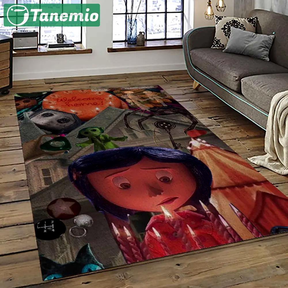 Coraline fantastic film movie carpet area rug home decor halloween gift best present for friends cr46 Rectangle Rug