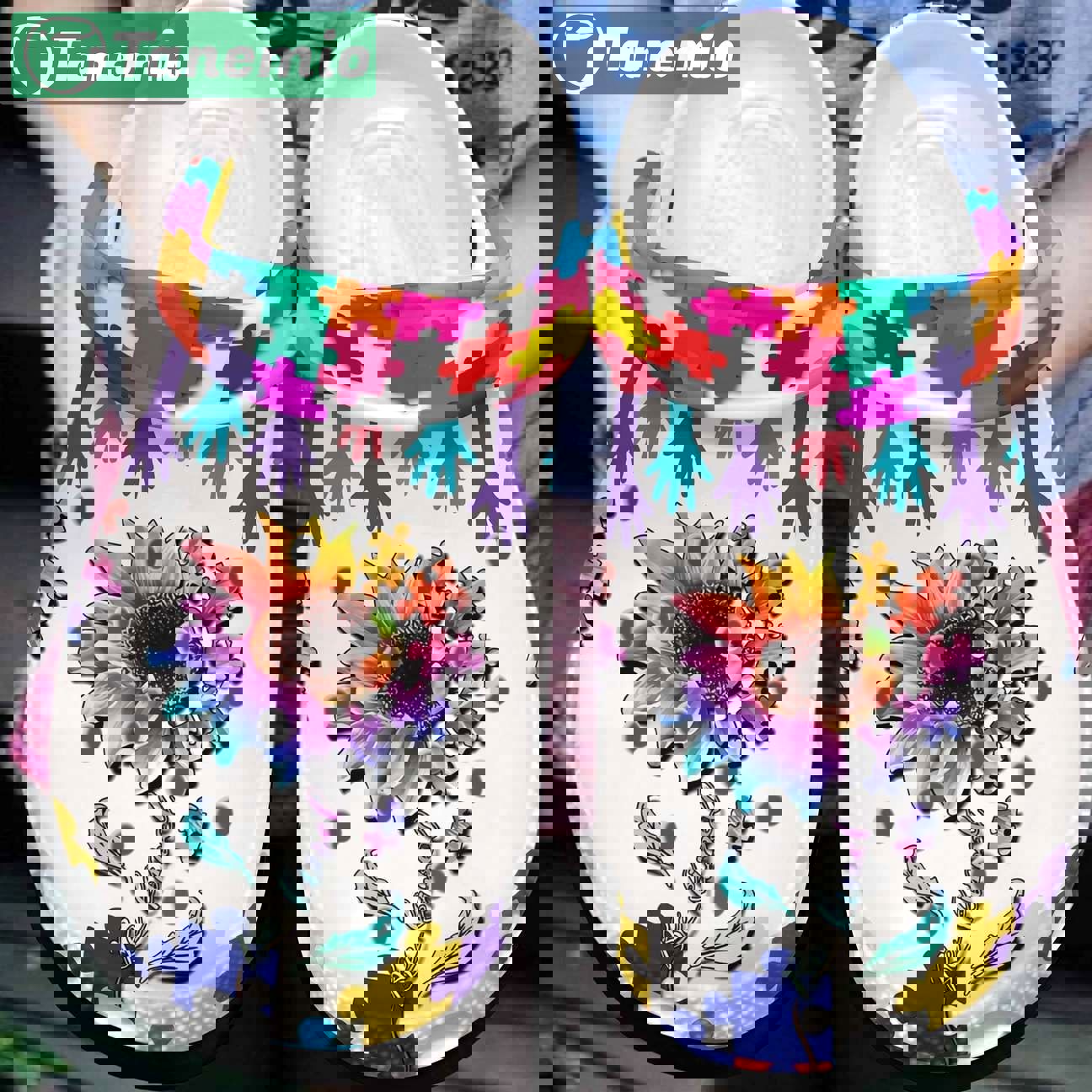 Crocs outfit - autism awareness crocs sunflower be kind crocband clog shoes for men women - 87 Crocs Outfit