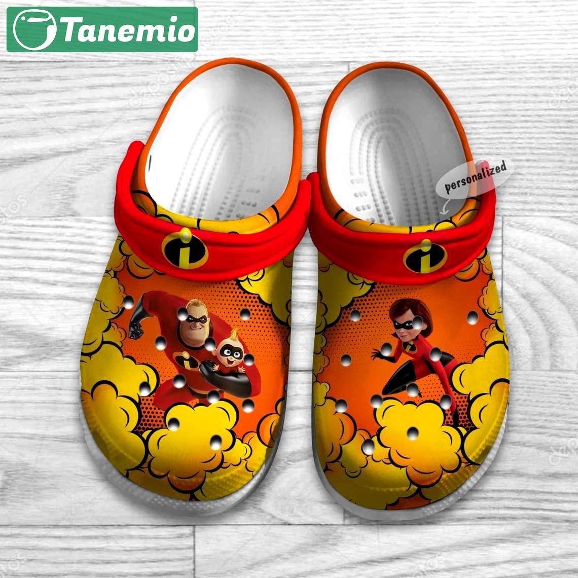 Crocs outfit - bob hellen parr hero family red pattern disney graphic cartoon crocs clogs crocband shoes - 262 Crocs Outfit