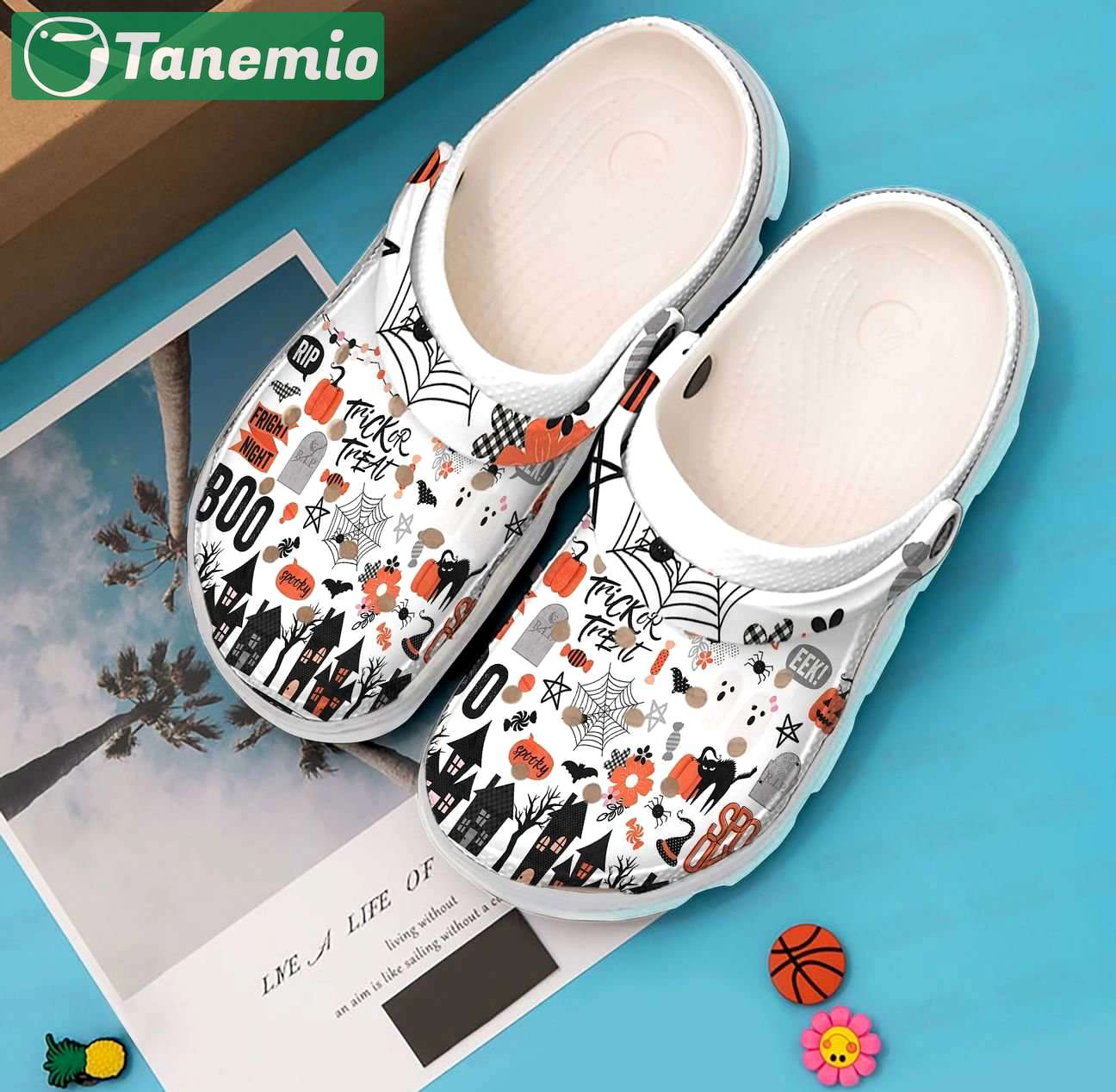 Crocs outfit - boo trick or treat halloween pattern crocs clogs crocband shoes - 267 Crocs Outfit