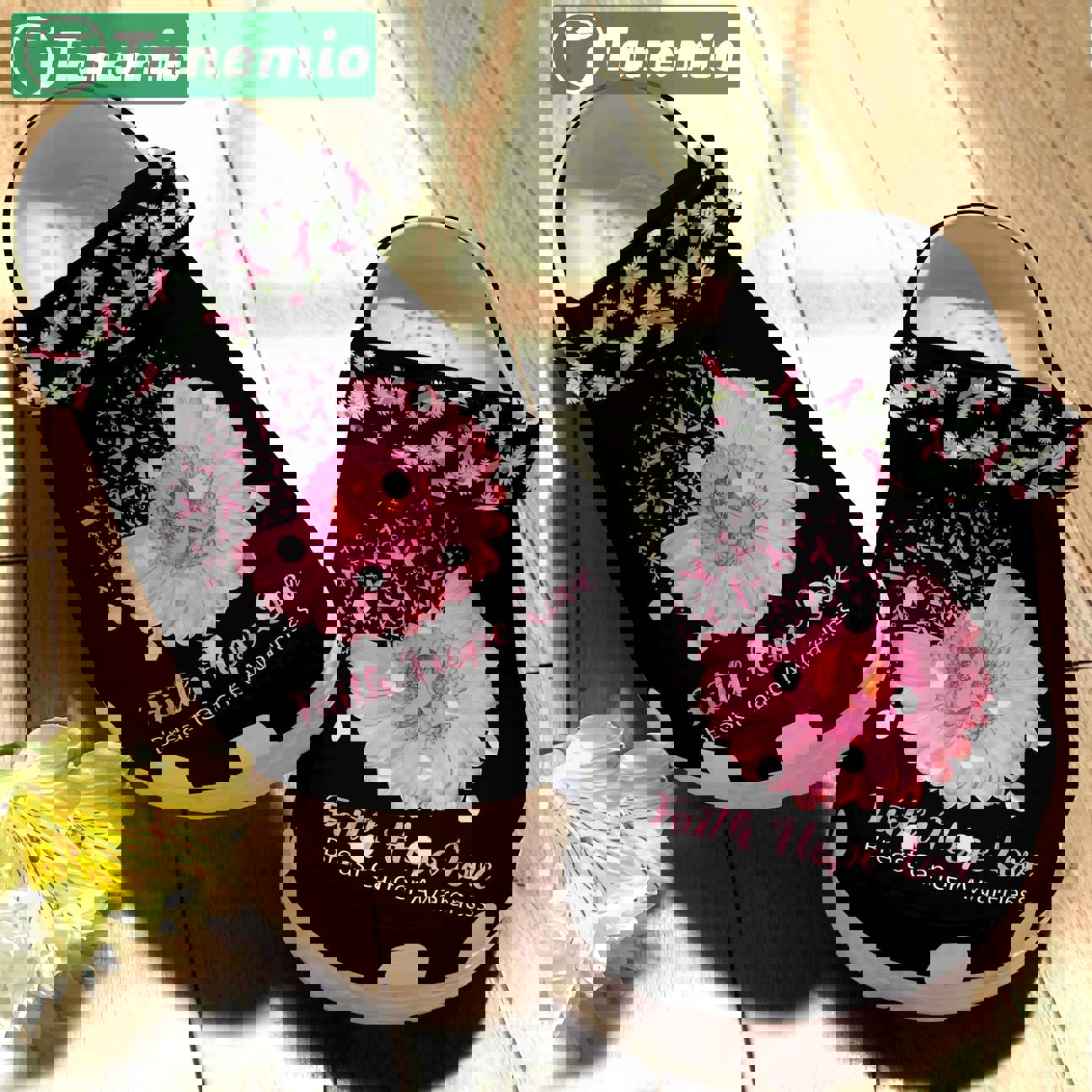 Crocs outfit - breast cancer awareness christian faith hope love daisy flower crocs crocband clog shoes - 273 Crocs Outfit