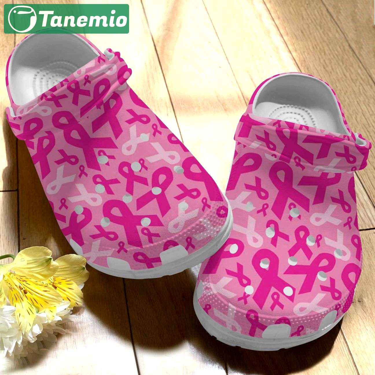 Crocs outfit - breast cancer awareness pink ribbon pattern crocs crocband clog shoes - 298 Crocs Outfit