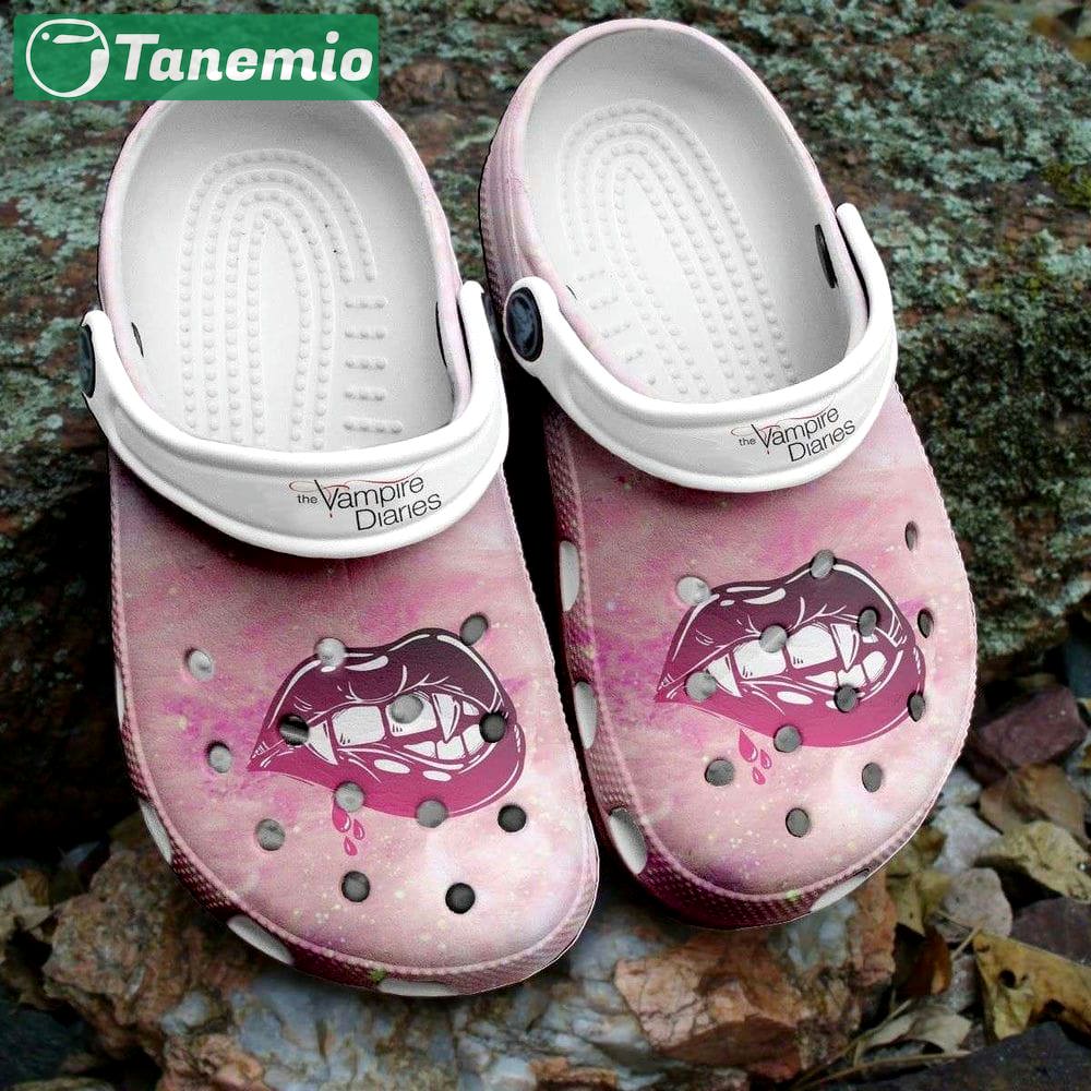 Crocs outfit - breast cancer awereness crocs sexy lips the vampire diaries crocs clogs crocband shoes - 307 Crocs Outfit