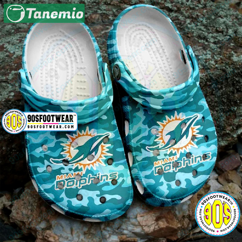 Crocs outfit - camo crocs nfl miami dolphins aqua camouflage color clog shoes - 352 Crocs Outfit