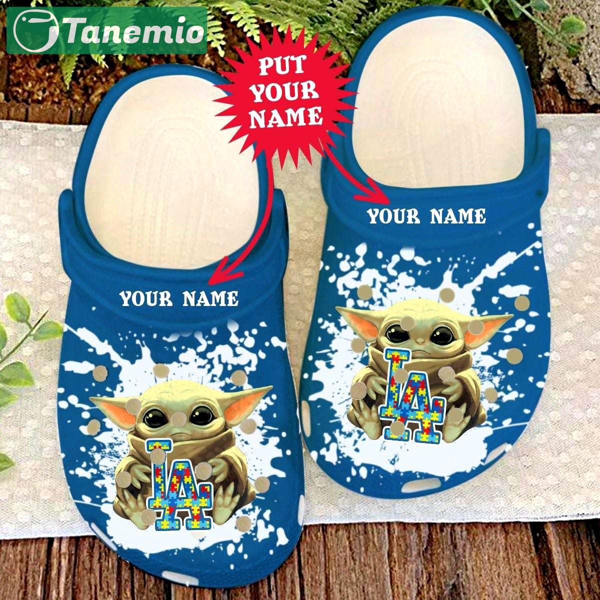 Crocs outfit - custom name autism awareness day baby yoda la puzzle pieces crocs crocband clog shoes - 450 Crocs Outfit