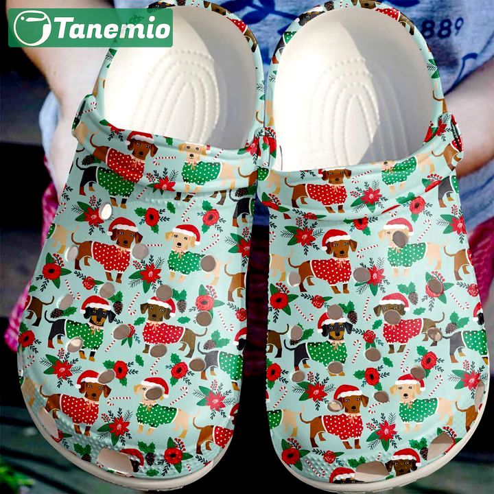 Crocs outfit - dachshund christmas pattern crocs crocband clog shoes for men women - 540 Crocs Outfit