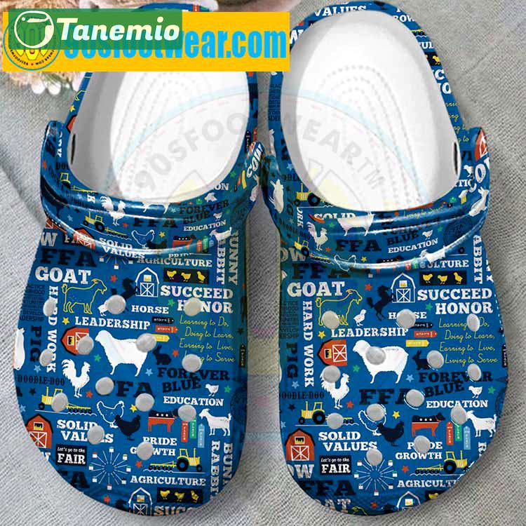 Crocs outfit - ffa crocs – agriculture ffa blue custom classic clog - 686 Crocs Outfit