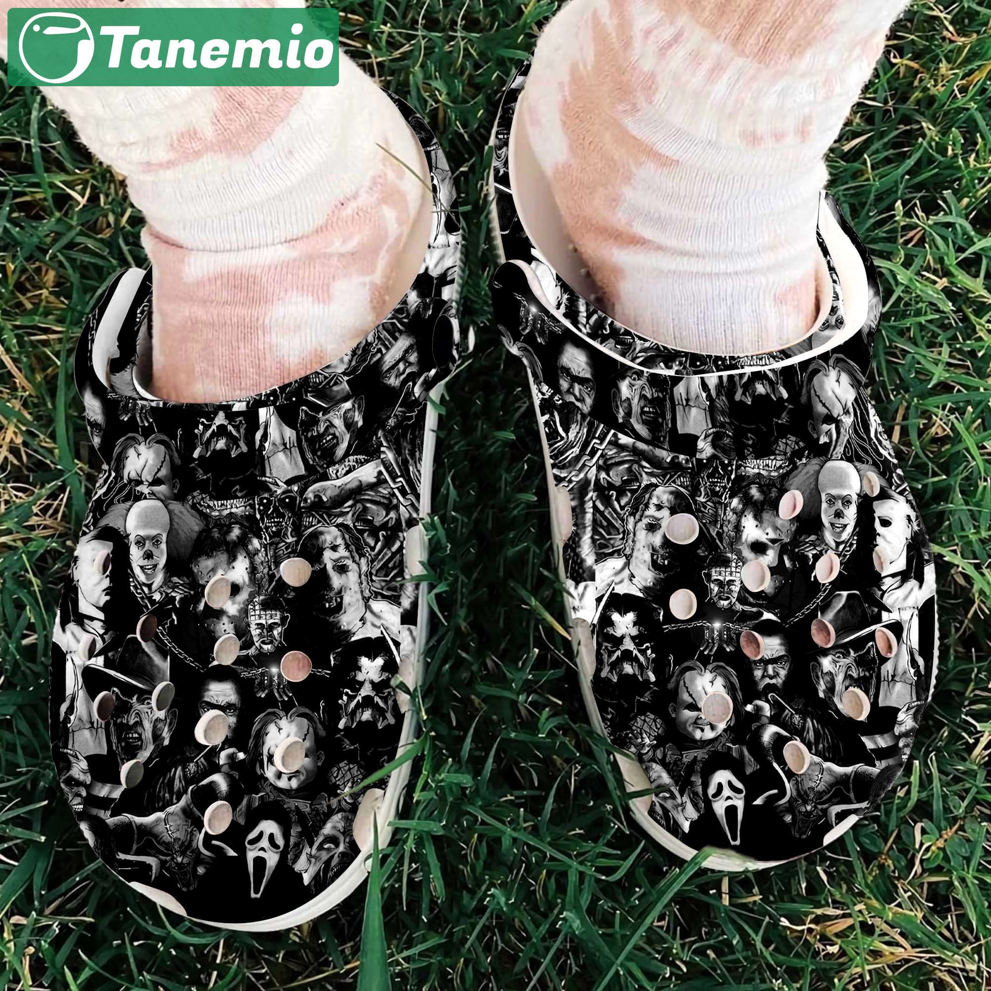 Crocs outfit - halloween all black horror characters crocs crocband clogs - 814 Crocs Outfit