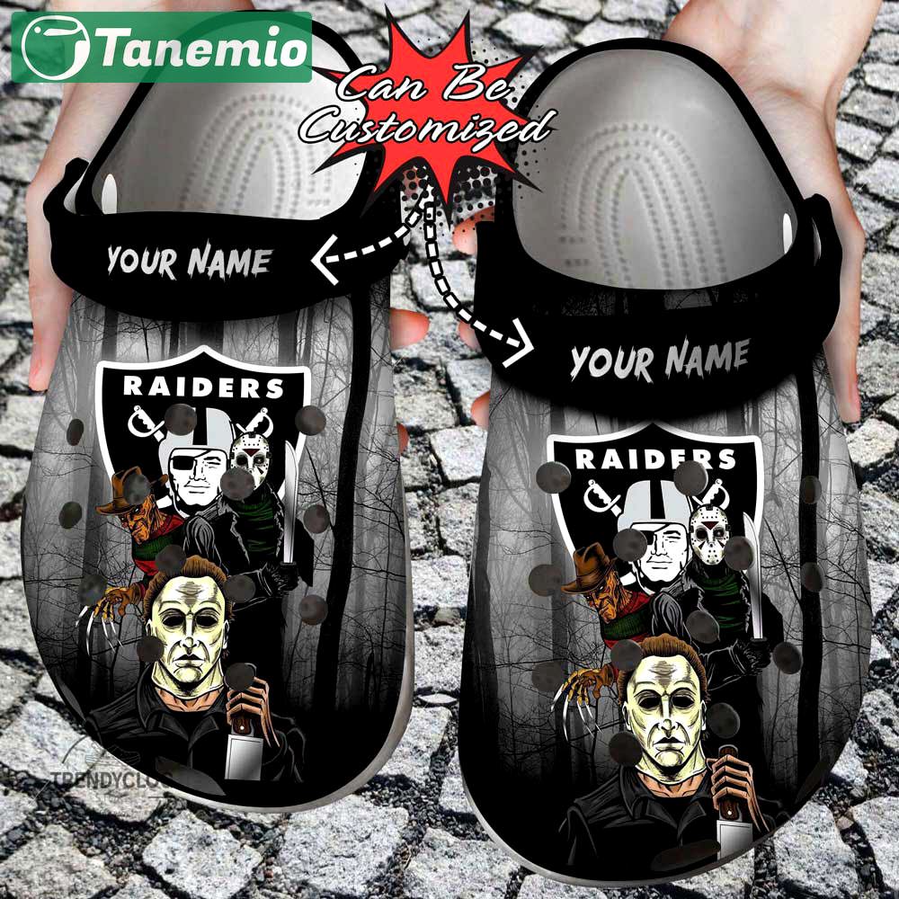 Crocs outfit - halloween crocs personalized las vegas raiders horror movie clogs crocband shoes - 959 Crocs Outfit