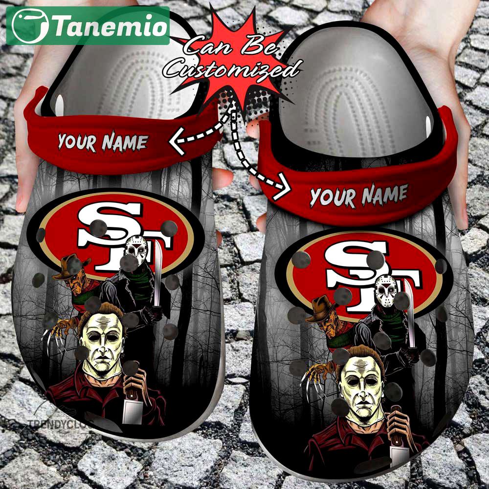 Crocs outfit - halloween crocs personalized san francisco 49ers horror movie clogs crocband shoes - 994 Crocs Outfit