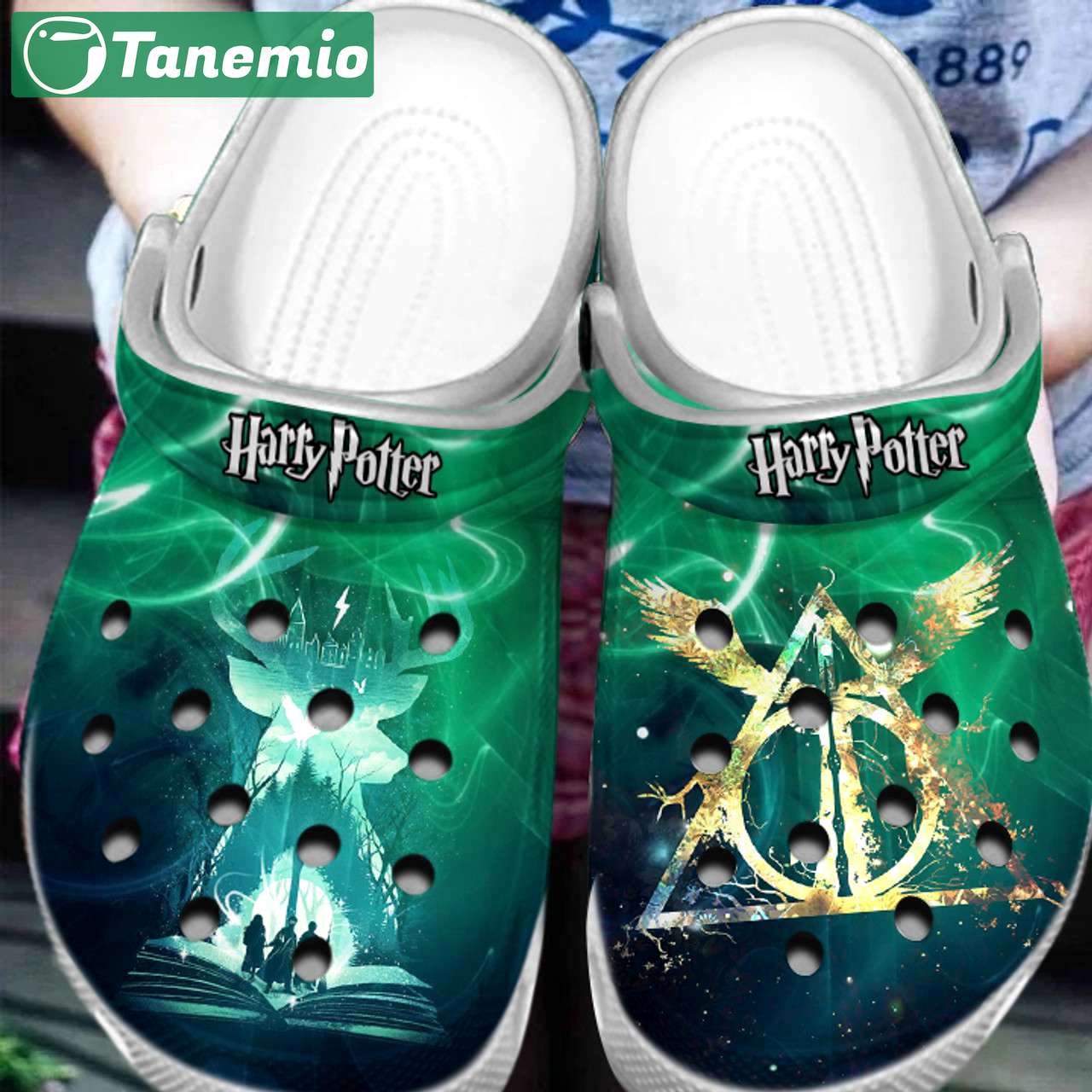 Crocs outfit - harry potter deathly hallows crocs clogs crocband shoes - 1178 Crocs Outfit