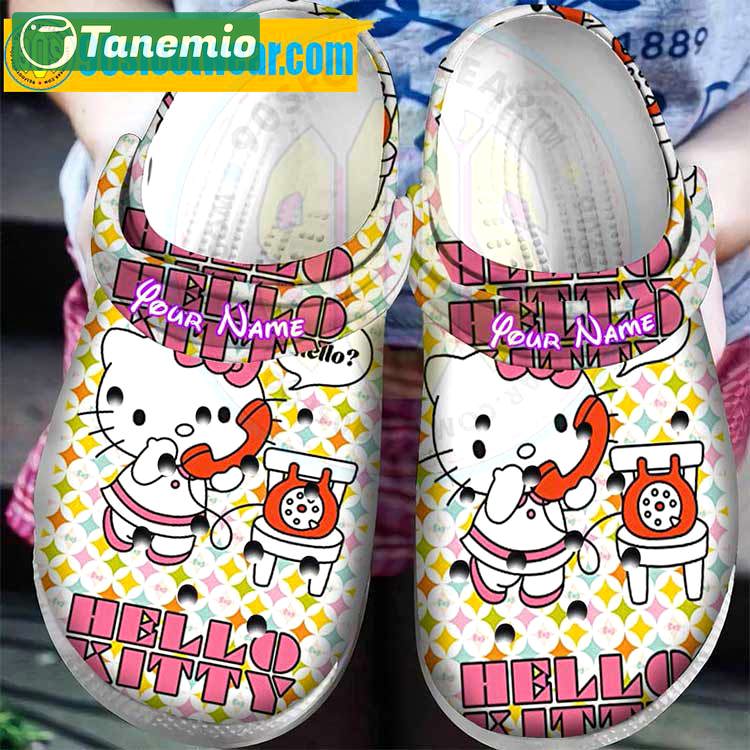 Crocs outfit - hello kitty personalized crocs – hello kitty phone custom name crocband clog shoes - 1226 Crocs Outfit