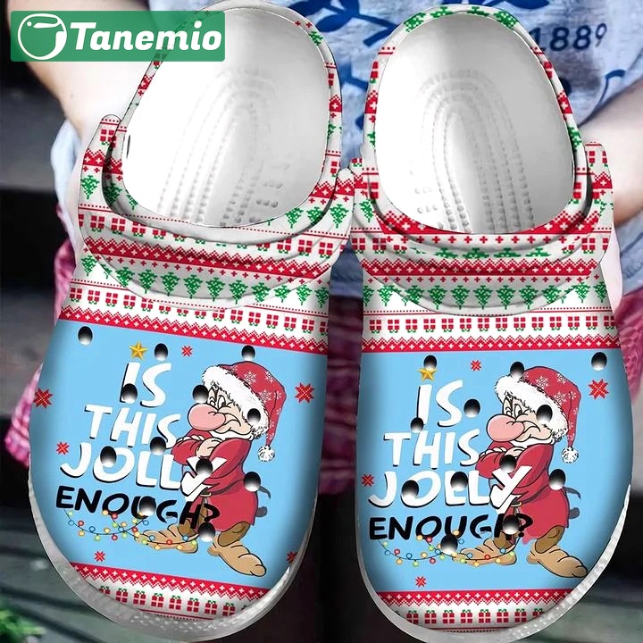 Crocs outfit - is this jolly enough grumpy dwarf ugly pattern christmas crocs crocband clog shoes for men women - 1285 Crocs Outfit