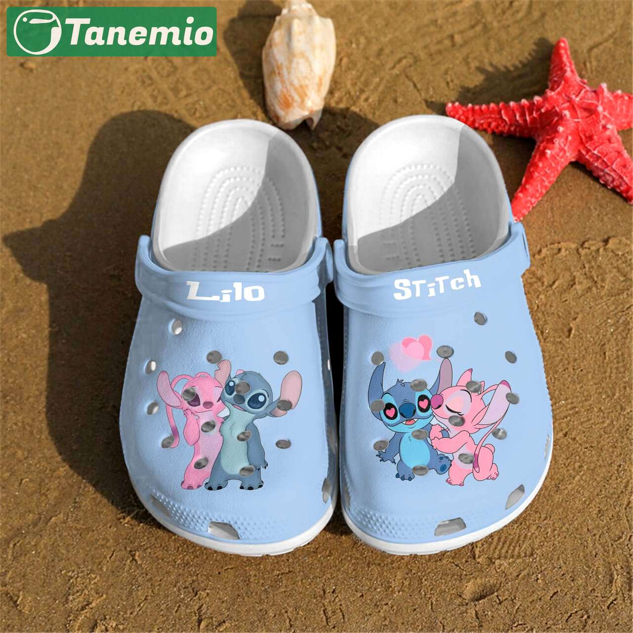 Crocs outfit - lilo stitch angel and stitch couple crocs crocband clogs - 1365 Crocs Outfit