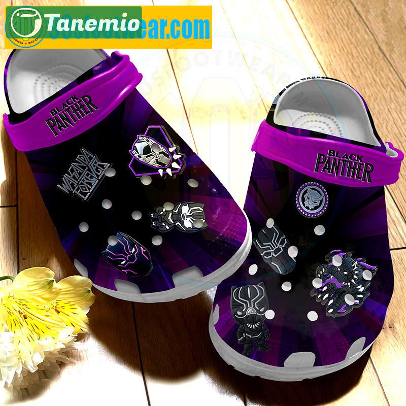 Crocs outfit - marvel crocs cute 3d black panther classic clogs - 1394 Crocs Outfit