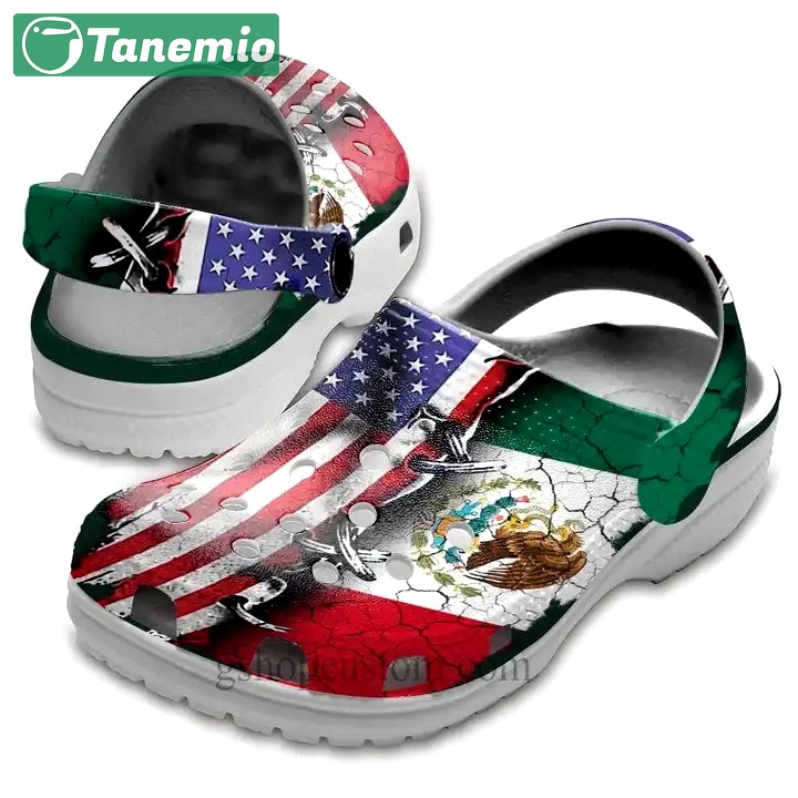 Crocs outfit - mexico america flag 4th of july crocs crocband clogs - 1418 Crocs Outfit
