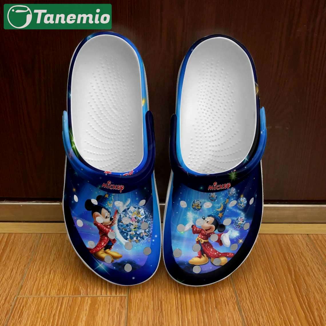 Crocs outfit - mickey mouse fantasia full print blue ombre disney graphic cartoon unisex crocs clogs crocband shoes - 1445 Crocs Outfit
