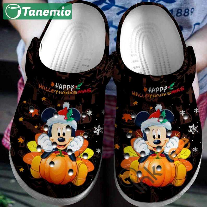 Crocs outfit - mickey mouse happy hallothanksmas crocs crocband clogs shoes for thanksgiving - 1447 Crocs Outfit