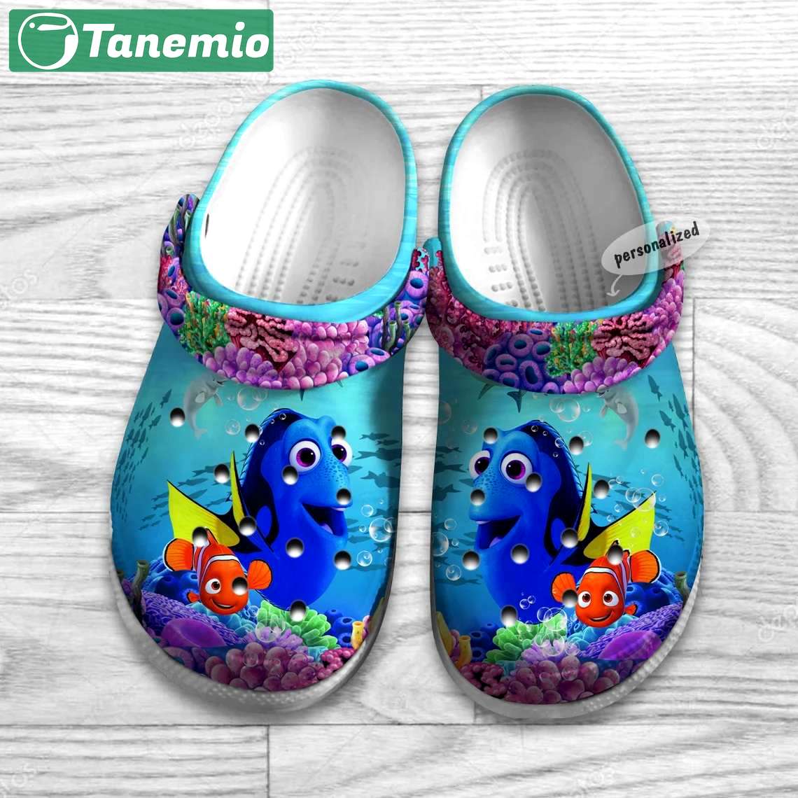 Crocs outfit - nemo and dory fish blue sea pattern disney graphic cartoon crocs clogs crocband shoes - 1500 Crocs Outfit