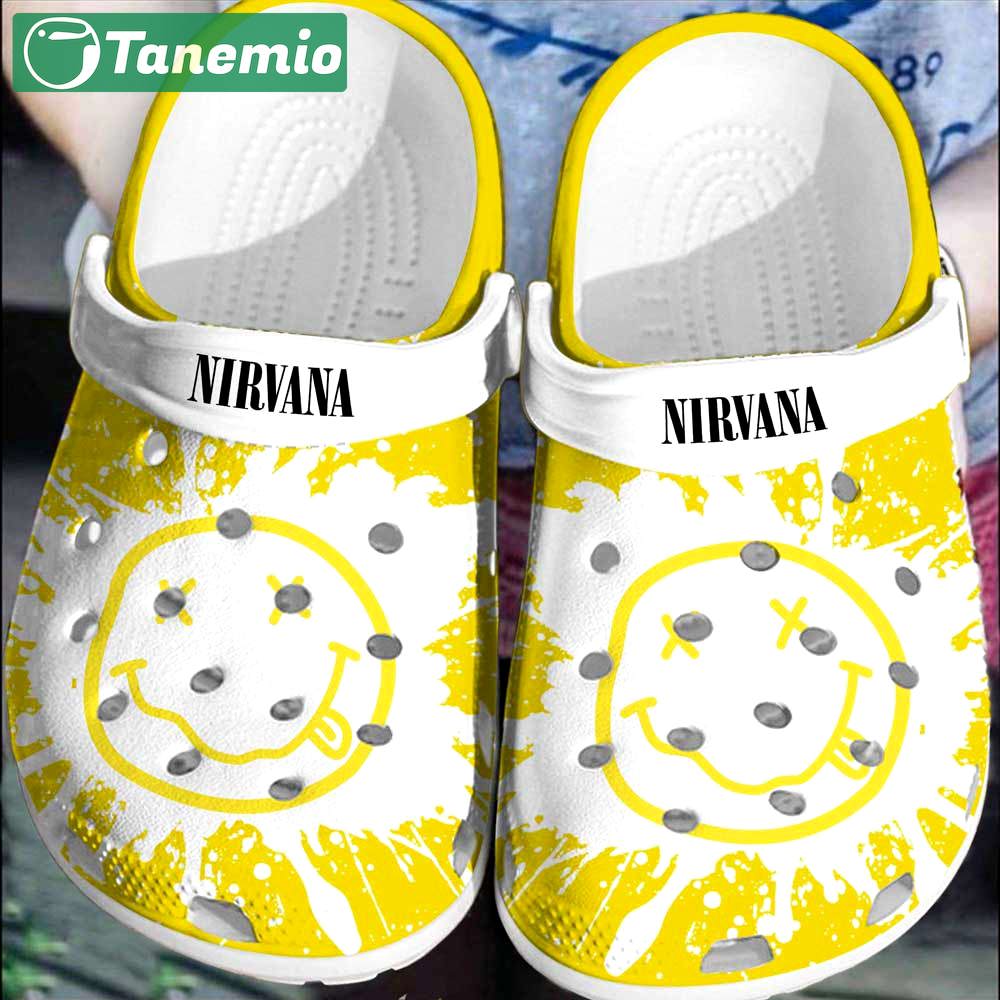 Crocs outfit - nirvana music band logo crocs crocband clogs shoes - 1507 Crocs Outfit