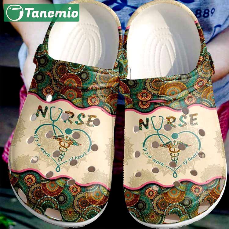 Crocs outfit - nurse a work of heart love crocs clogs shoes - 1512 Crocs Outfit