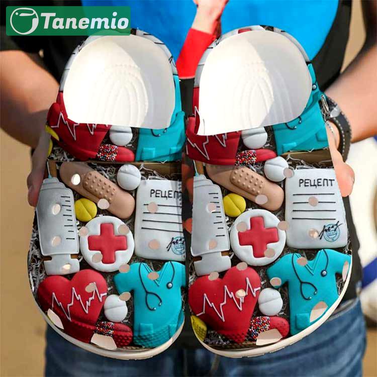 Crocs outfit - nurse life cookies nursing crocs clogs shoes - 1544 Crocs Outfit