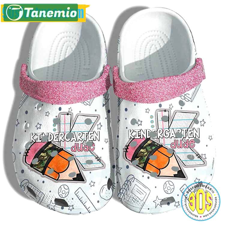 Crocs outfit - personalized crocs for teachers – kindergarten dude clogs - 1674 Crocs Outfit
