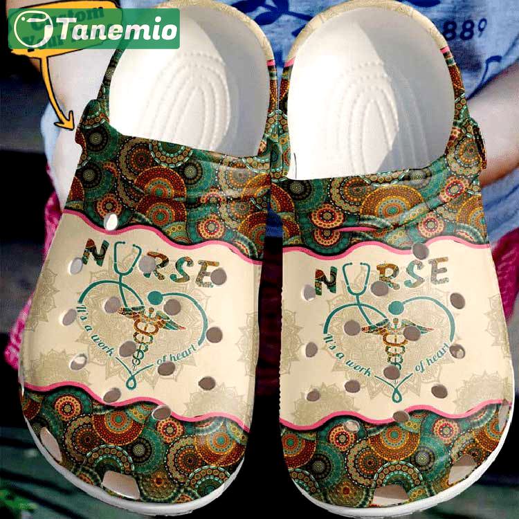 Crocs outfit - personalized nurse a work of heart love doctor clog crocs shoes - 1785 Crocs Outfit
