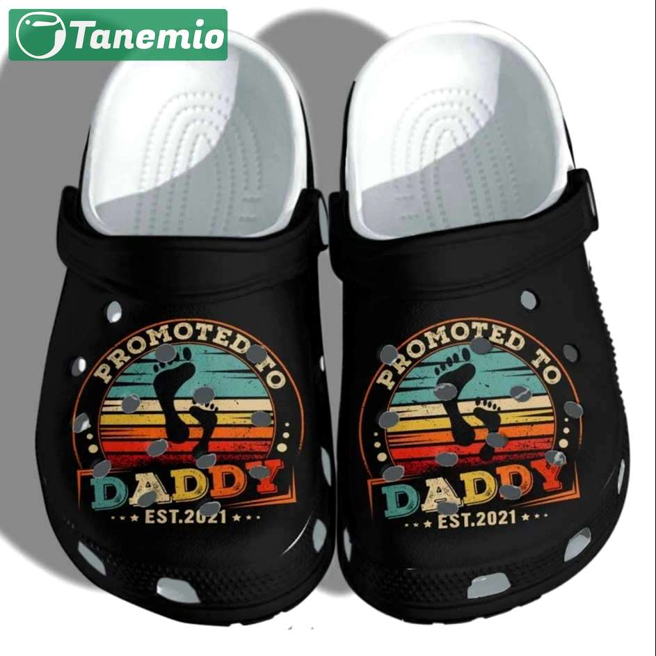 Crocs outfit - personalized promoted to daddy crocs crocband clogs - 1810 Crocs Outfit
