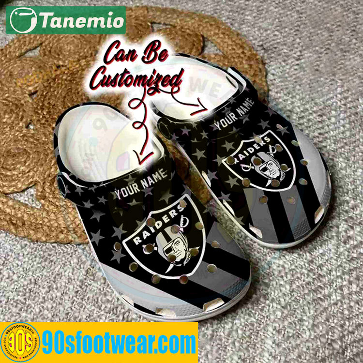 Crocs outfit - personalized raider crocs star flag las vegas raiders football team custom classic clog - 1822 Crocs Outfit