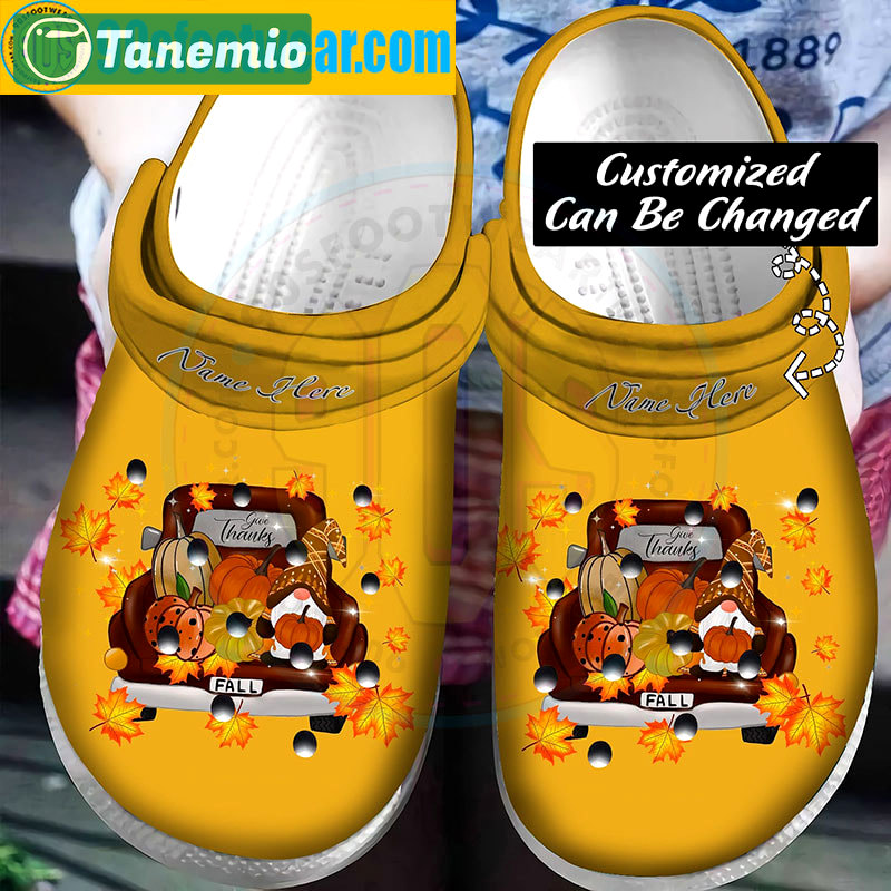Crocs outfit - personalized thanksgiving crocs give thank fall classic clogs - 1851 Crocs Outfit