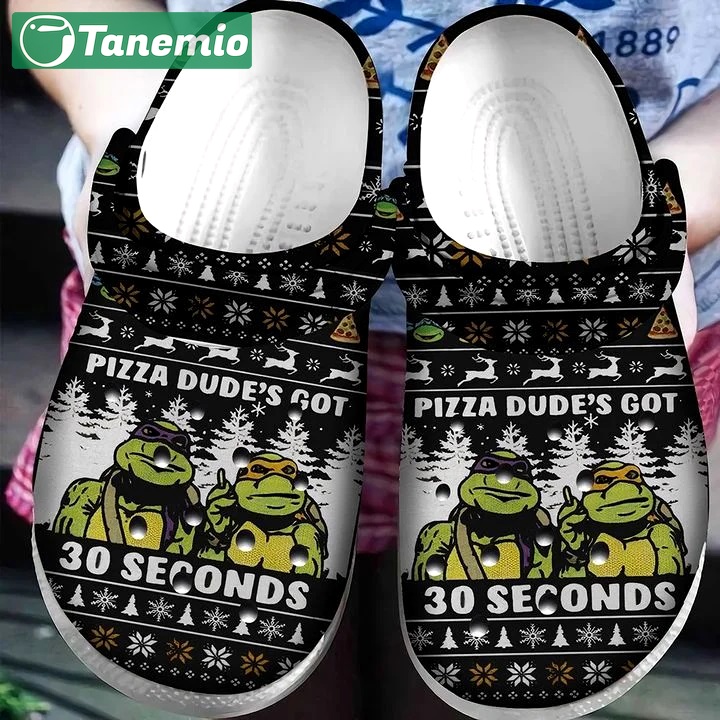 Crocs outfit - pizza dude’s got 30 seconds ninja turtle ugly pattern christmas crocs crocband clog shoes for men women - 1880 Crocs Outfit