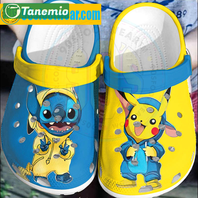 Crocs outfit - pokemon halloween crocs stitch and pikachu pokemon costume classic clogs - 1911 Crocs Outfit