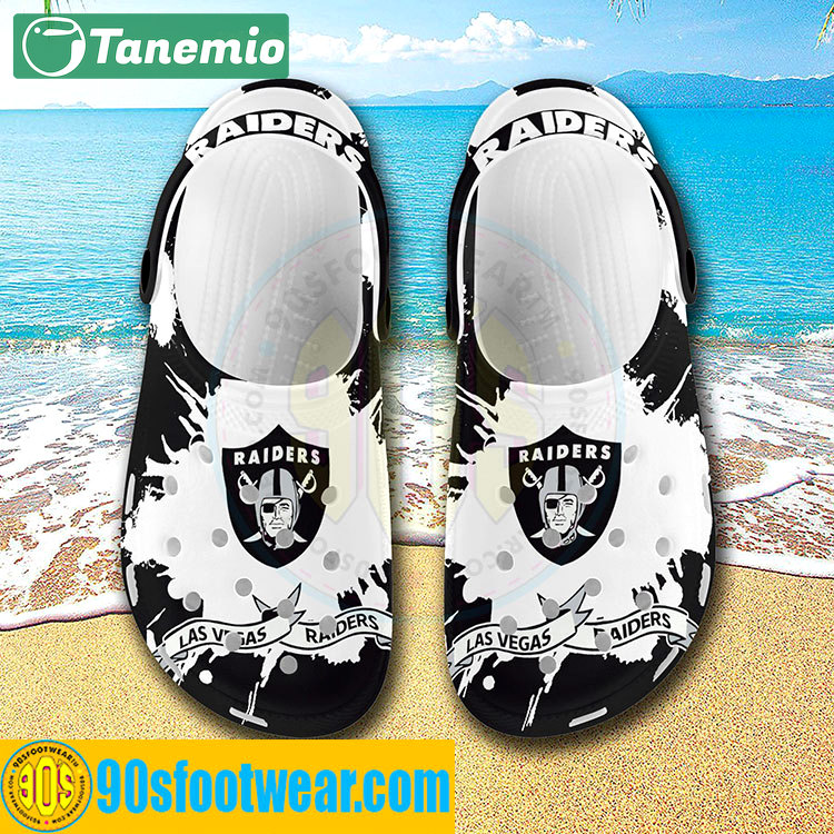 Crocs outfit - raider crocs black white tie dye las vegas raiders football team custom classic clog - 1956 Crocs Outfit