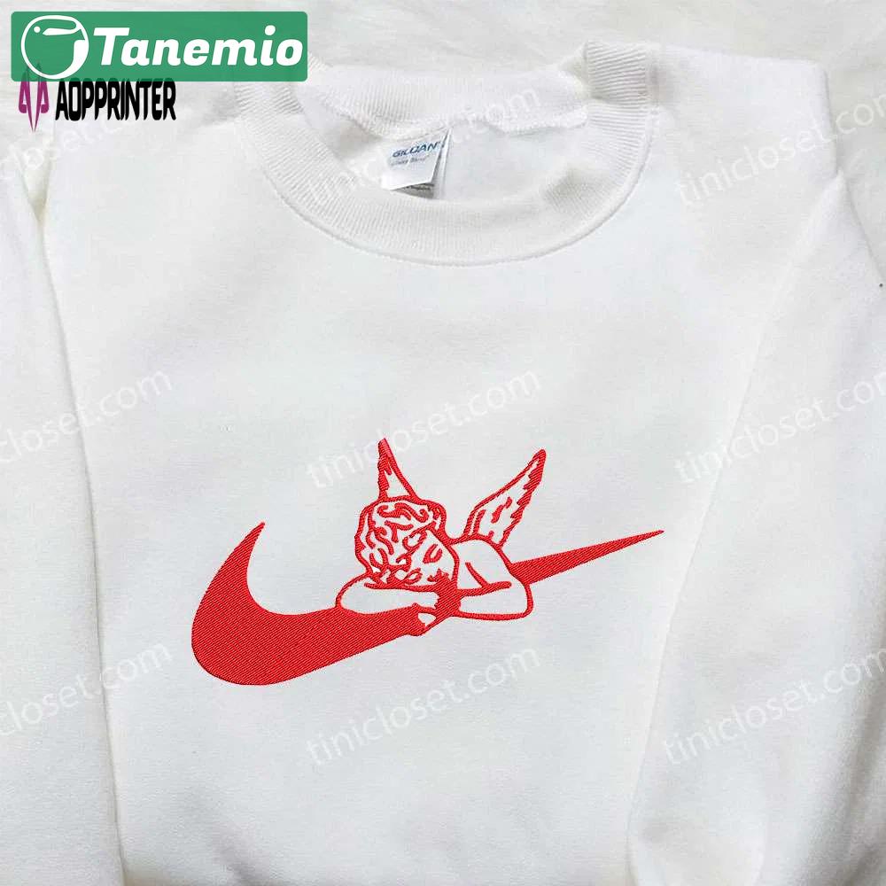 Cupid x nike embroidered shirt: valentine s custom nike shirt Embroidered Shirt