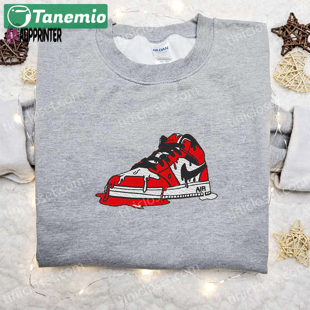 Custom air jordan 1 x nike embroidered shirt: best birthday gift ideas Embroidered Shirt