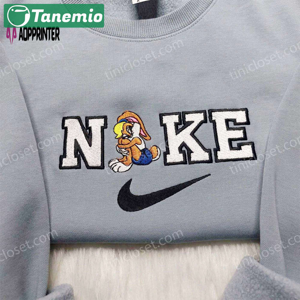 Custom nike lola bunny embroidered shirt – cartoon style delight Embroidered Shirt