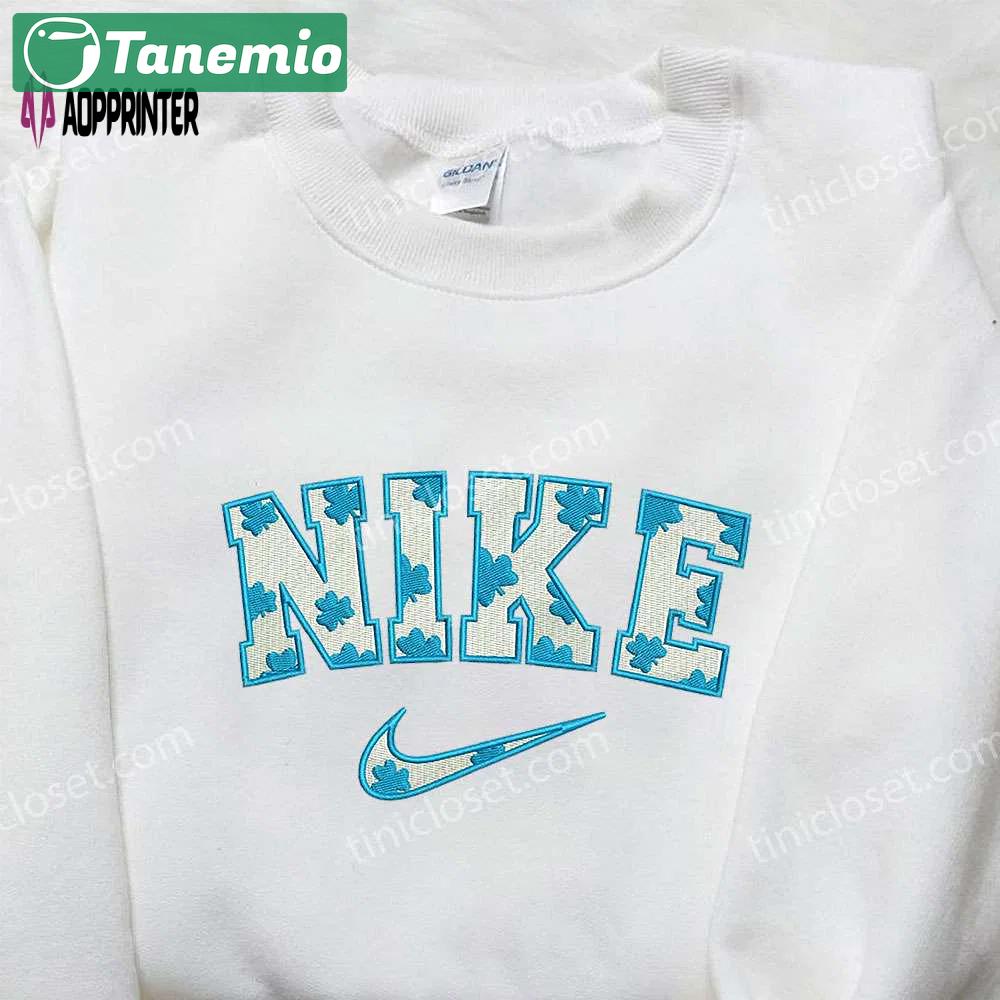 Custom nike x lucky grass embroidered shirt: best family gifts Embroidered Shirt