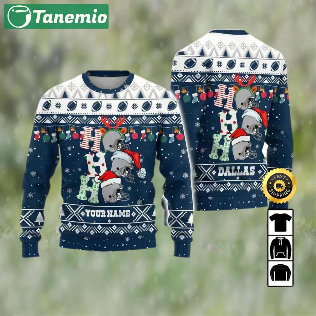 Customized dallas cowboys ugly christmas sweater, faux wool sweater, national football league, gifts for fans football nfl, football 3d ugly sweater ? prinvity Christmas Ugly Sweater