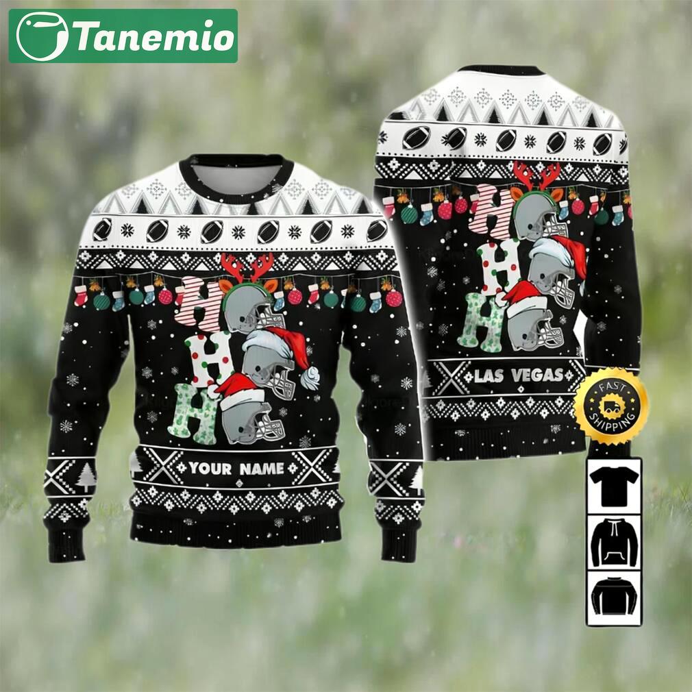 Customized las vegas raiders ugly christmas sweater, faux wool sweater, national football league, gifts for fans football nfl, football 3d ugly sweater, merry xmas ? prinvity Christmas Ugly Sweater