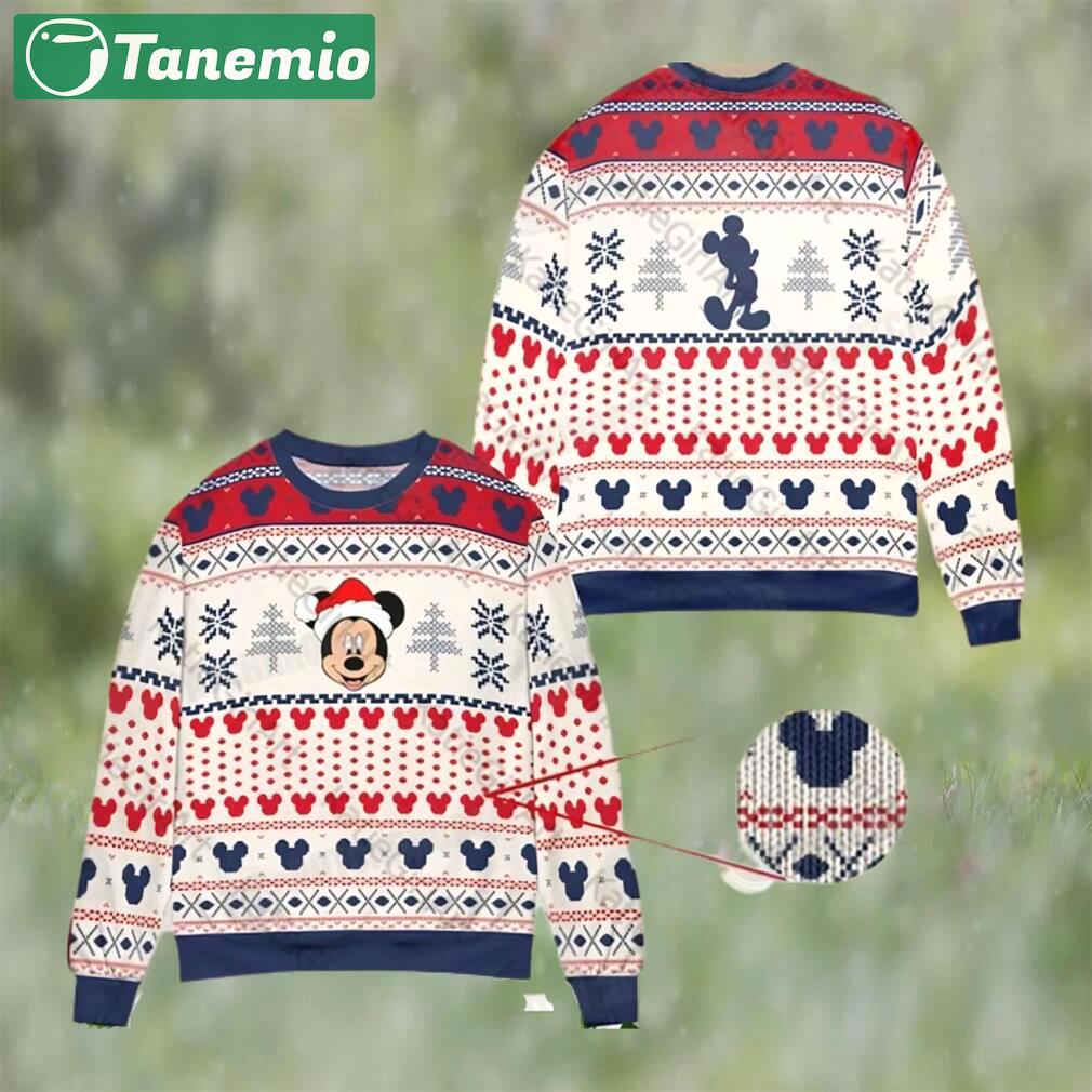 Cute santa mickey christmas ugly sweater gift for disney fan Christmas Ugly Sweater