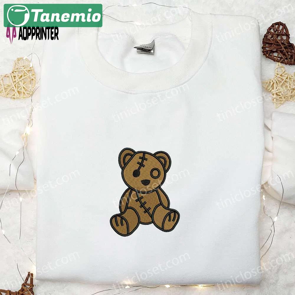 Cute teddy bear embroidered shirt – best family gift for all occasions Embroidered Shirt