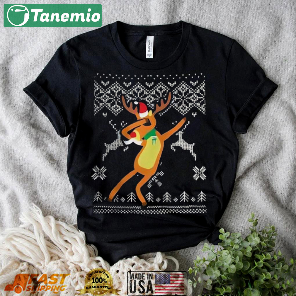 Dabbing reindeer ugly t shirt christmas gift Christmas Ugly Sweater