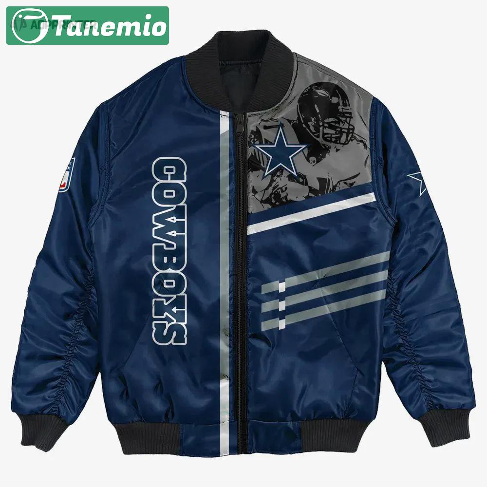 Dallas cowboys bomber jacket 3d printed personalized football for fan Bomber Jacket