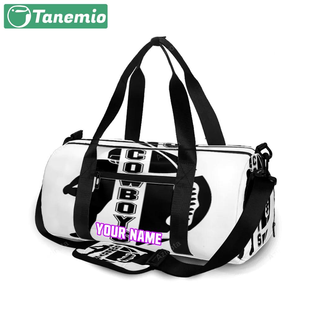 Dallas cowboys player with ball personalized name travel bag gym bag 1242 Travel Bag