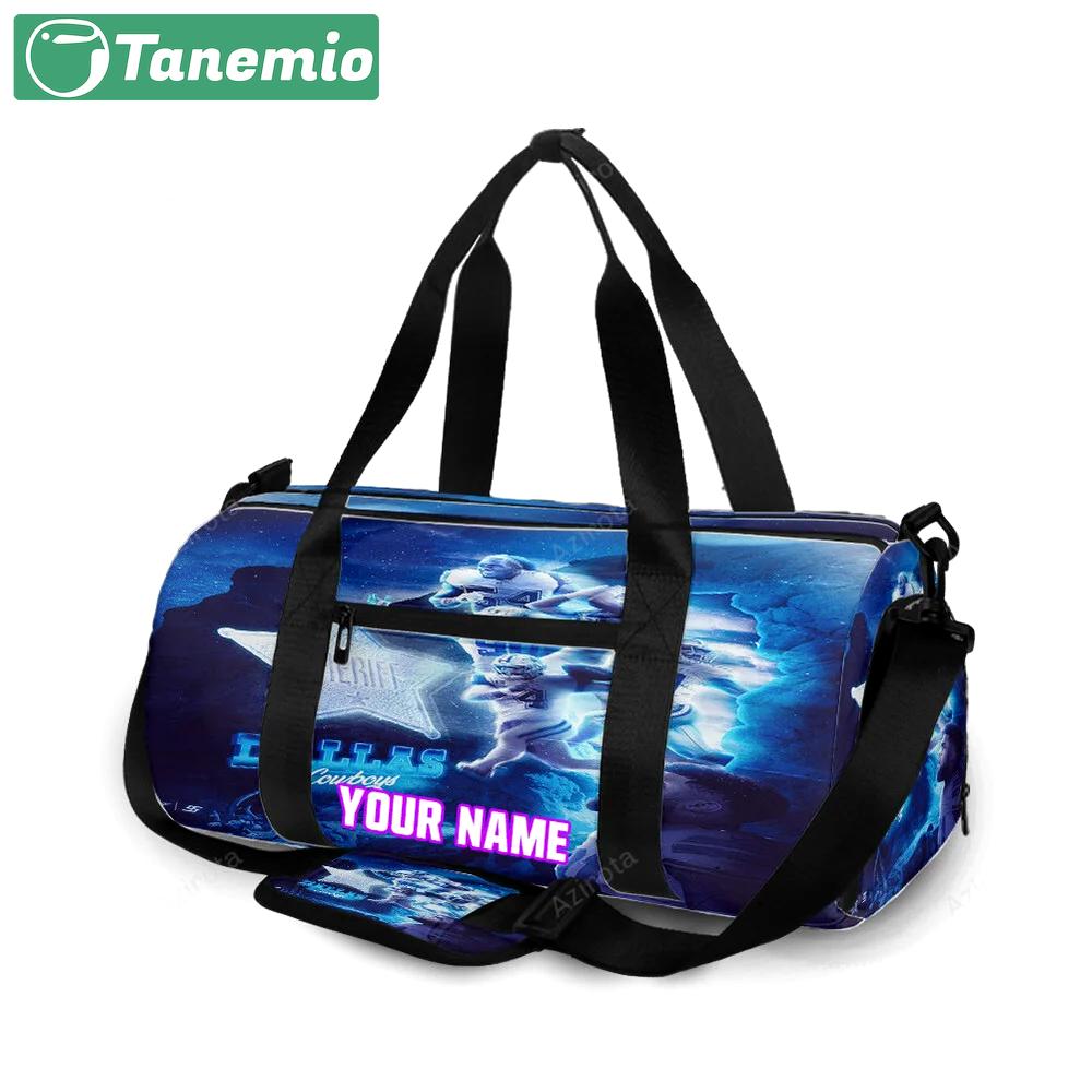 Dallas cowboys players running night personalized name travel bag gym bag 1561 Travel Bag